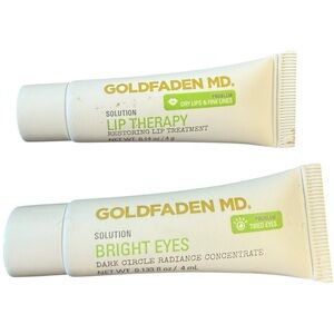 GOLDFADEN MD Bundle of Bright Eyes 4ml & Lip Therapy 4g, Both New & Sealed